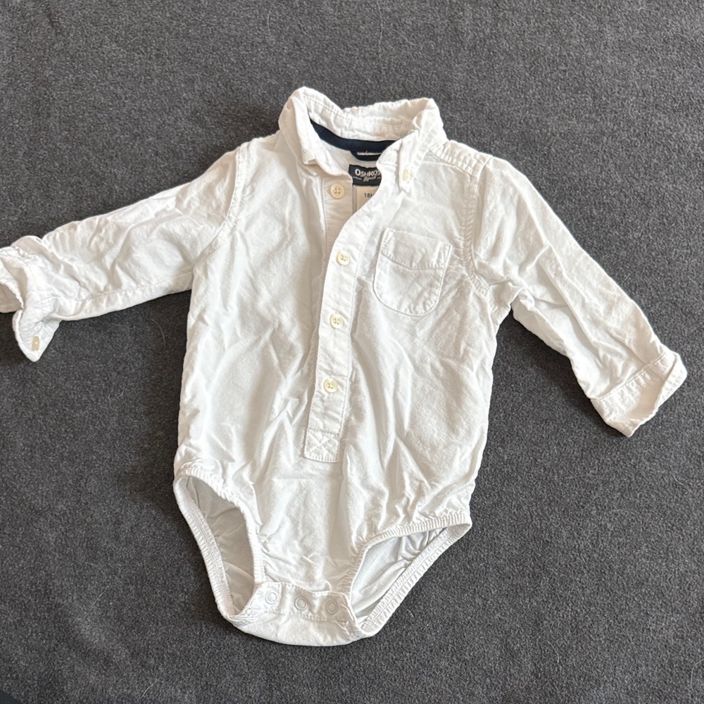 OshKosh B'gosh White Baby Bodysuit